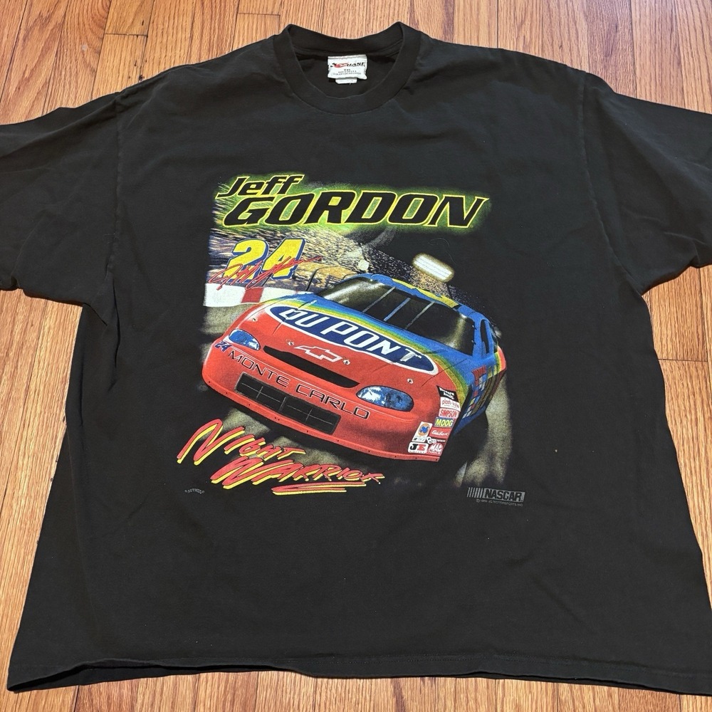 Vintage 1998‎ Jeff Gordon T Shirt Mens XXL Chase Authentic Night Warrior Racing